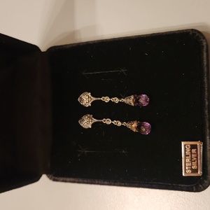 Amethyst Suspicion gemstone NWT earrings